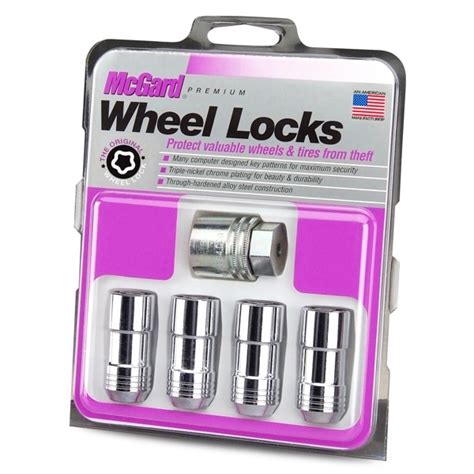 Mcgard 24211 Chrome Cone Seat Wheel Lock Set M14x15 Tire Rack