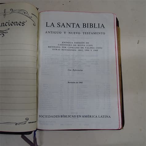 La Santa Biblia Antiguo Y Nuevo Testamento Antigua Versión De