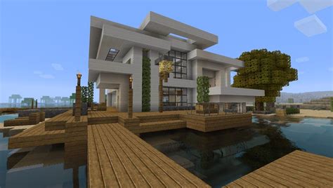 This home by keralis shows us exactly why the style is so. minecraft modern home blueprints - Google Search ...