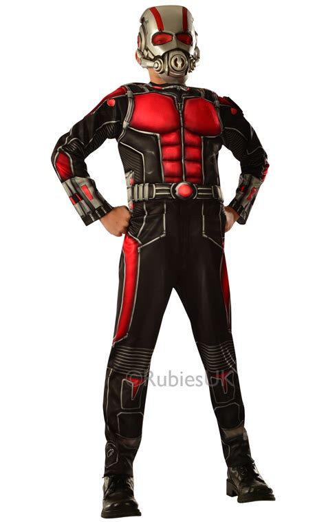 Ant Man Deluxe Boys Superhero Fancy Dress Costume Kids Childs Halloween