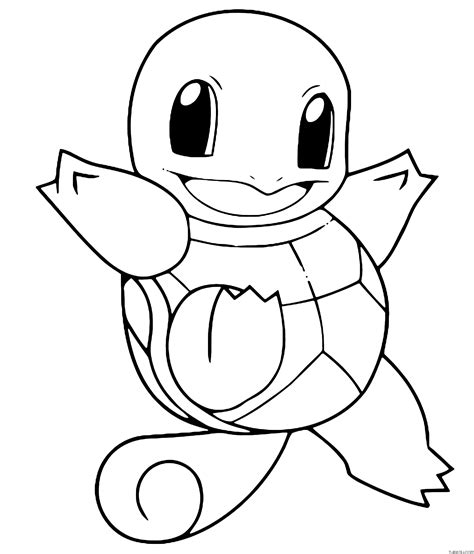 Pokemon Squirtle Jump Coloring Pages Turkau