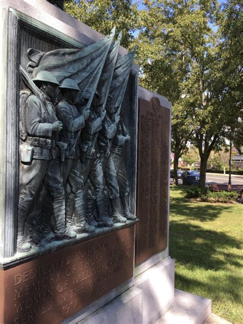 Wallingford Wwi Monument Honors French Flying Ace Among Veterans
