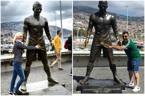 The infamous bust of cristiano ronaldo at madeira airport has been replaced by a new model. 'Golden Balls': Cristiano Ronaldo's Madeira Statue Has a ...