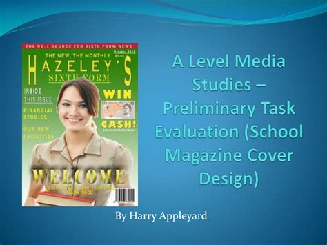 Ppt A Level Media Studies Preliminary Task Evaluation School