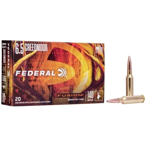 Ammo 65mm Creedmoor 140gr Federal Fusion 20s
