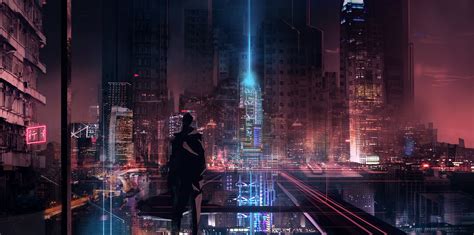 Cyberpunk Neon City Wallpapers K Hd Cyberpunk Neon City Backgrounds