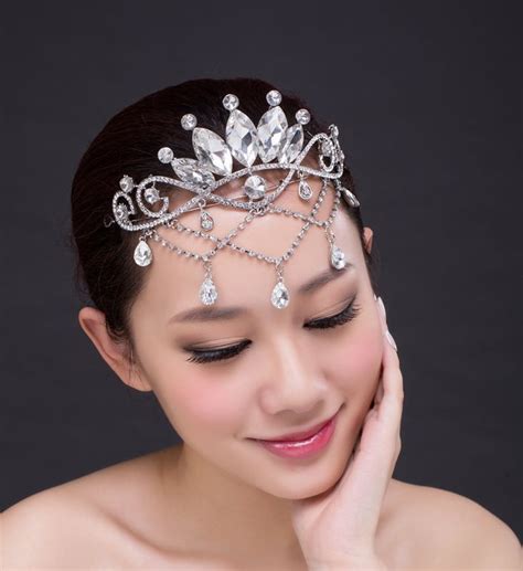 Wedding Bridal Rhinestone Crystal Princess Drap Tiara Headpiece