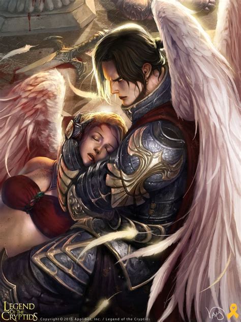 Artstation Loc Mansik Yang Fantasy Couples Angel Warrior Fantasy Art