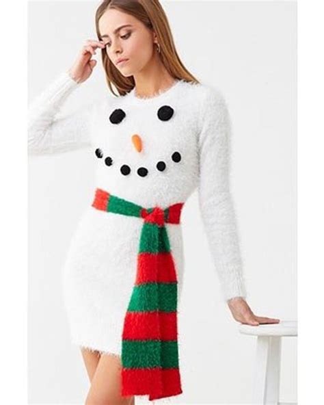 Snowman Dress In 2020 Snowman Dress Knit Mini Dress Cute Casual Dresses