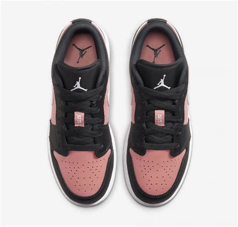 Air Jordan 1 Low Gs Dark Smoke Greywhite Pink Quartz Sneaker Novel