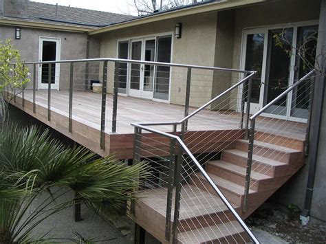 Stainless steel stairs railing installation | how to install and make steel staircase railing designsamazing work of installing stainless steel stairs. Rainier - Stainless Steel Cable Railing - FREE Estimate