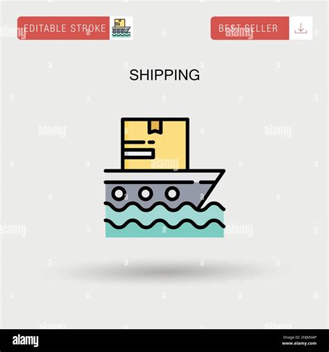 Shipping Simple Vector Icon Stock Vector Image And Art Alamy