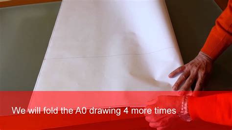 How To Fold A0 Drawing To A4 Youtube