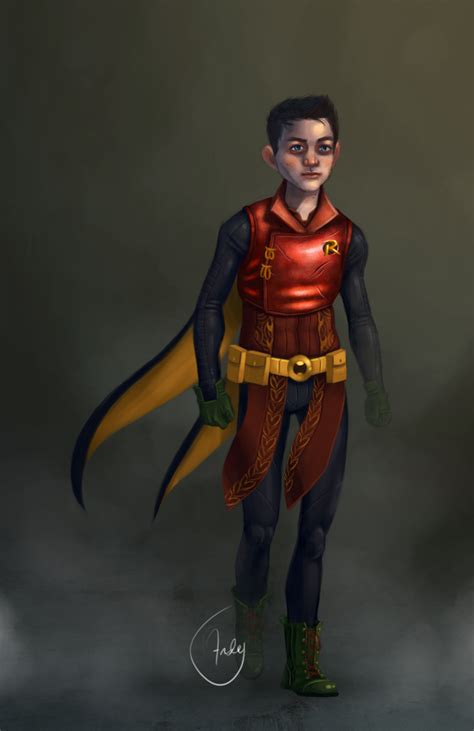 This Is My Entry For Project Rooftops Next Fanart Friday Its Damian Wayne Aka Robin Aka The
