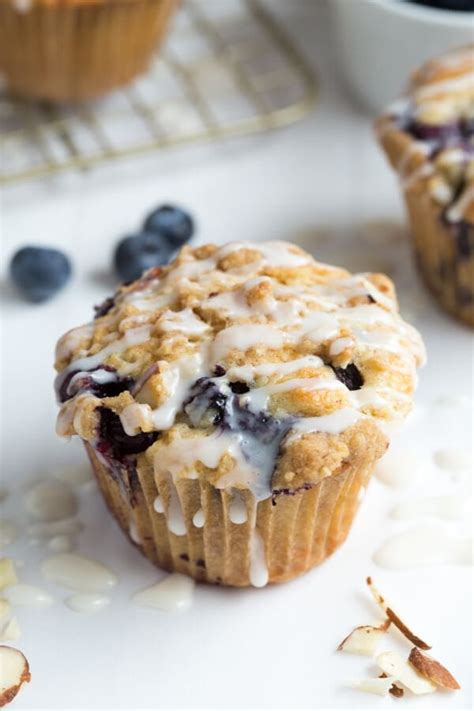 Blueberry Almond Coffee Cake Muffins Spoonful Of Flavor