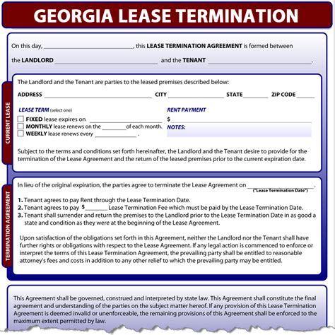 Posted in rental agreements by krupesh bhat. Georgia Lease Termination