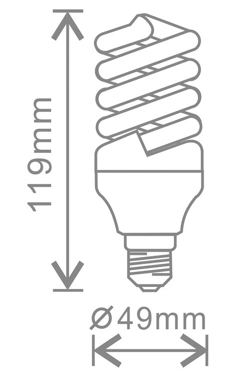18w Quick Start Spiral Shaped Compact Fluorescent Lamp E27 4000k Kosnic