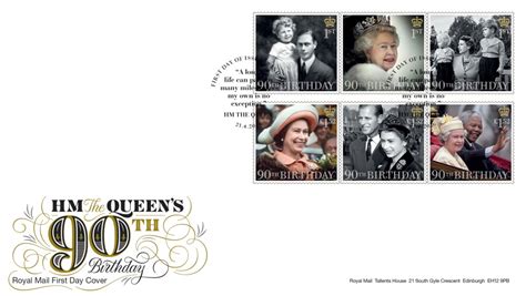 Royal Mail Releases Special Stamps To Mark The Queens 90th Birthday