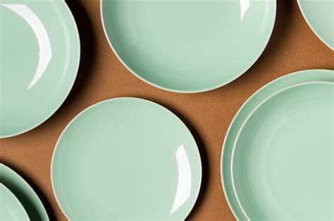 Free Photo Flat Lay Arrangement Of Different Sized Plates