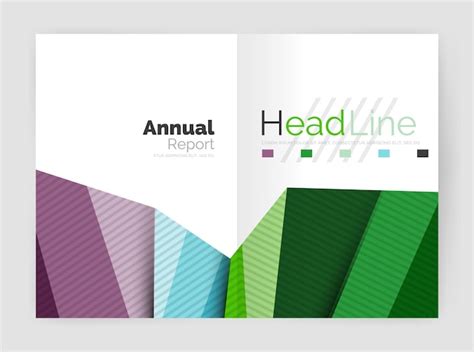 Premium Vector Business Annual Report Abstract Backgrounds