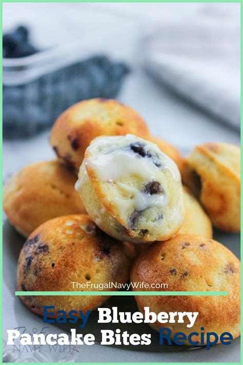 Easy Blueberry Pancake Bites Recipe The Frugal Navy Wife