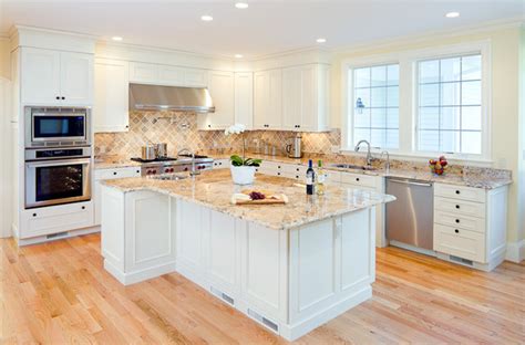 The white granite nearly offers a dozen varieties for kitchen countertops, sourced from around the world. Solarius Granite Countertops - Traditional - Kitchen - Boston