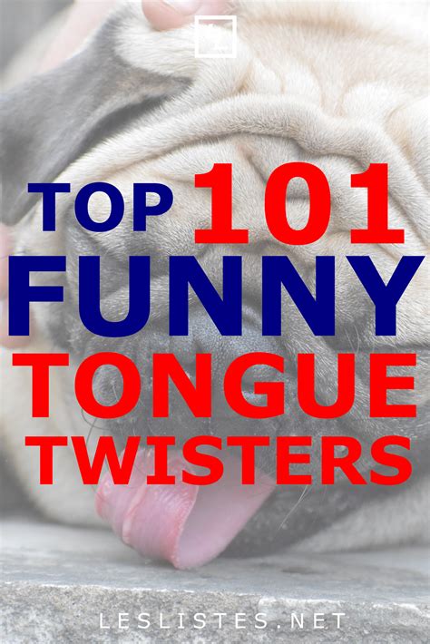 Try To Say These Top 101 Funny Tongue Twisters Artofit