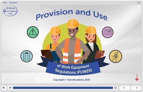 Online Puwer Training Provision And Use Of Work Equipment Regulations