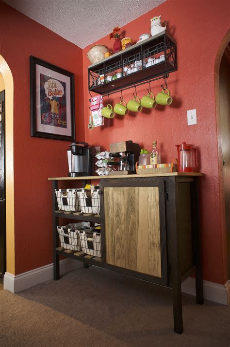 Building kitchen island breakfast bar diy base cabinets. DIY Coffee Bar | Coffee bar home, Coffee bar, Redo kitchen cabinets