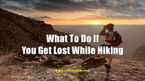 What To Do If You Get Lost In The Woods While Hiking Lost In The