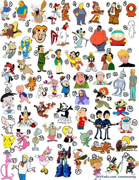 Cartoon Characters Names A Z 25 Cartoon Characters Whose Real Names