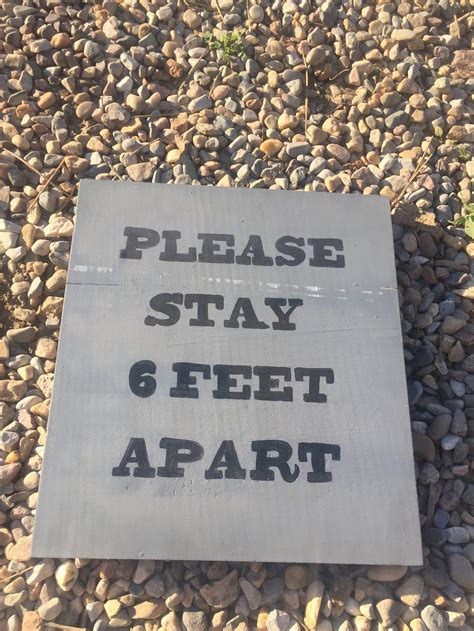 Please Stay 6 Feet Apart Sign Etsy