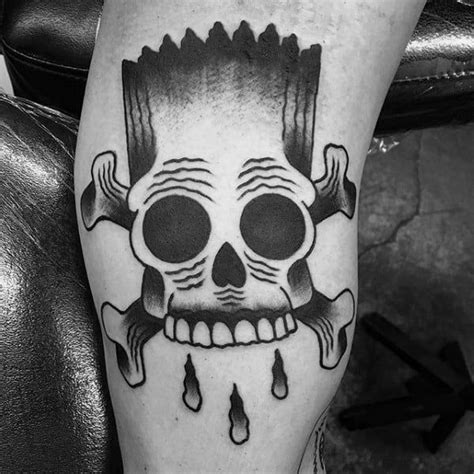 Bart Simpson Tattoo Designs For Men The Simpsons Ink Ideas