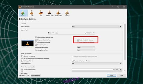 Comment redimensionner automatiquement le lecteur VLC pour les vidéos