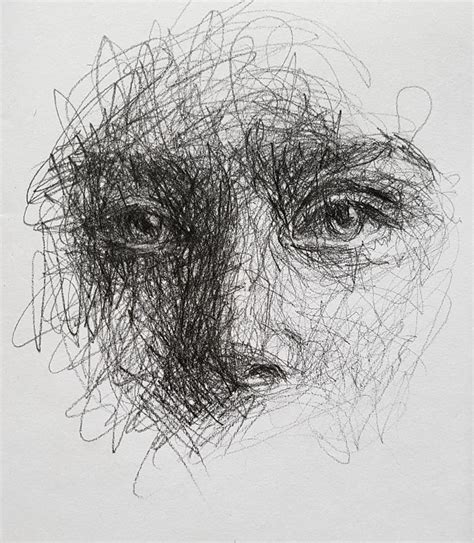 this self taught artist draws female portraits entirely by scribbling 87 pics artofit