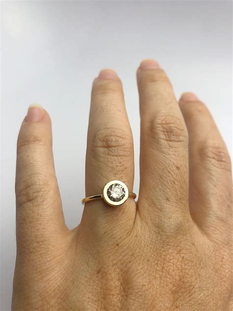 14k Gold 1 Carat Diamond Ring Us Sizes 4 11 Available Etsy