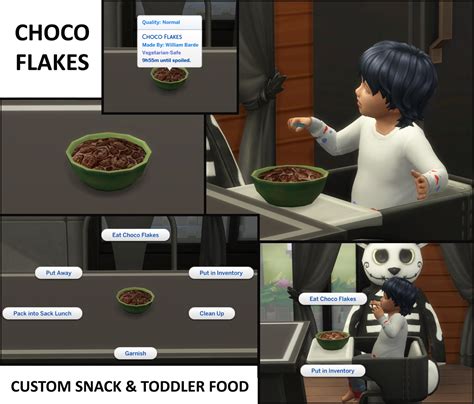 Mod The Sims 4 Custom Toddler Food And Snacks Updated 972020