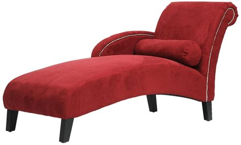 The material on this chaise is good and sturdy. 15 Best Red Chaise Lounges