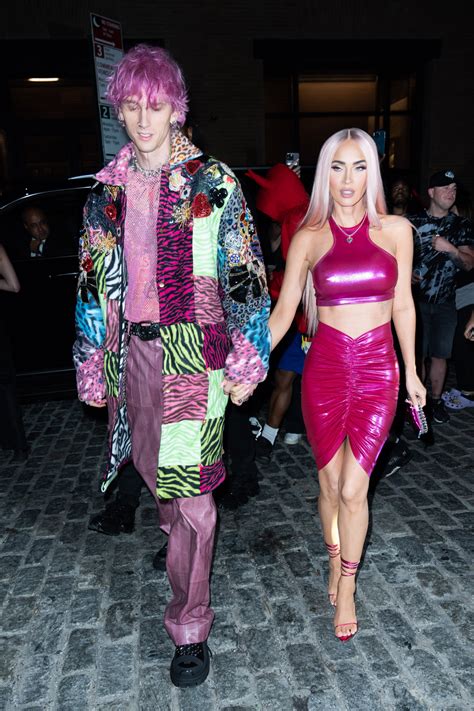 Dressed In All Pink Megan Fox And Machine Gun Kelly Challenge Barbie And Ken S Style Vogue France