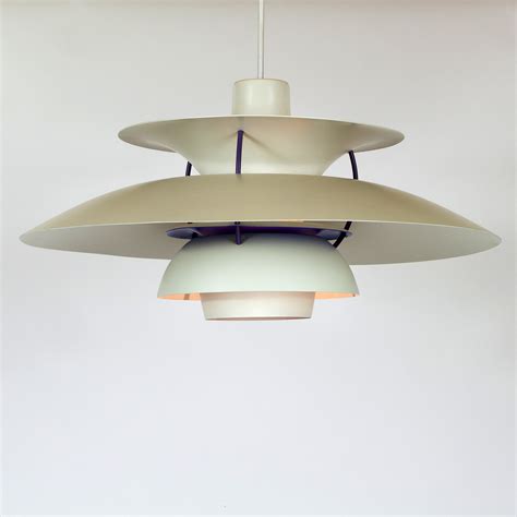 Louis poulsen's approach to architectural development began with its collaboration with one of the best known and respected light designers, poul henningsen. White PH5 Pendant Light by Louis Poulsen, Denmark - ODO ...