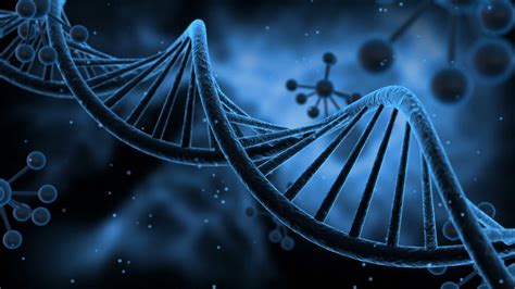 Science Fiction Spinning Dna Molecules Seamless Looping Motion