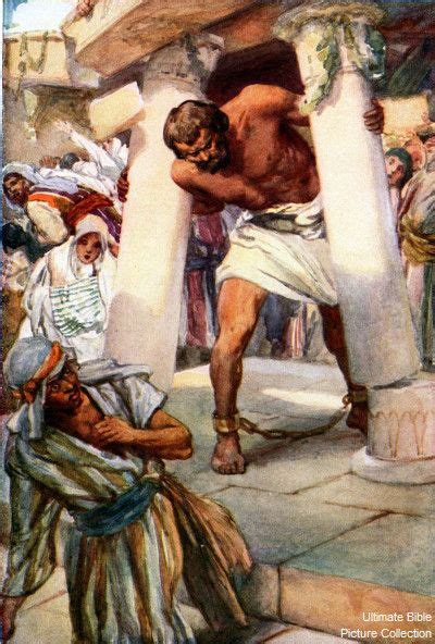 Samson Bible Pictures Bible Illustrations Biblical Art