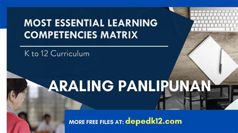 Grade Araling Panlipunan Most Essential Learning Competencies Youtube