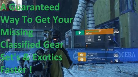 A Guaranteed Way To Get Your Missing Classified Gear Sets Faster In Tom