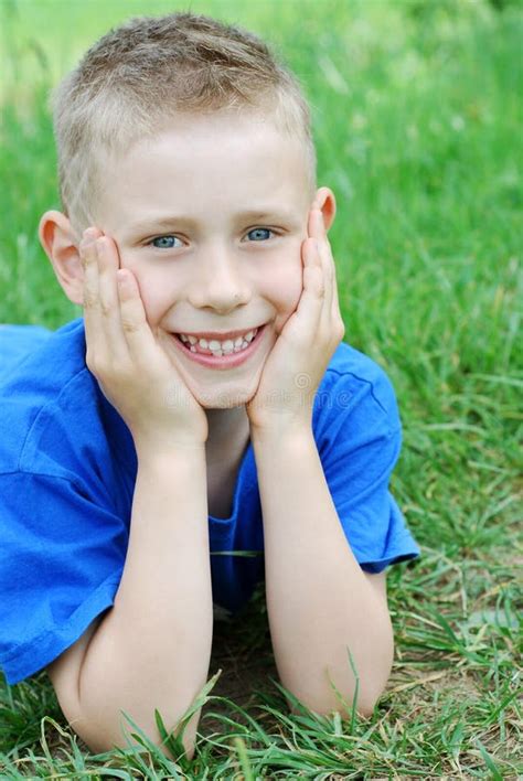 Smiling Boy Stock Image Image Of Copy Blue European 20310675