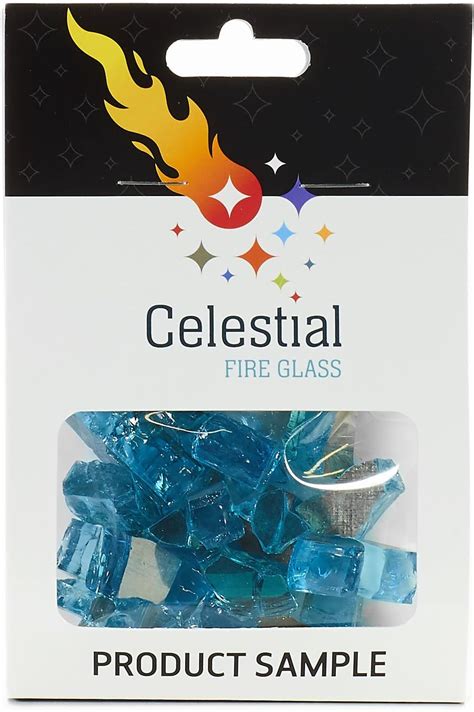 Celestial Fire Glass Rigel Blue 1 2 Inch Reflective Tempered Fire Glass 2 Oz