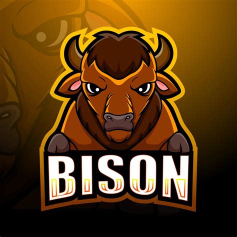 Bison Mascot Esport Logo Design 5574187 Vector Art At Vecteezy