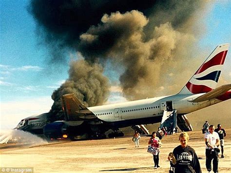 British Airways Boeing 777 200 Jet That Dramatically Caught Fire On The