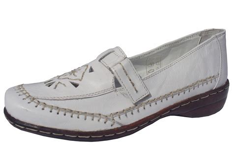 Savana Soft And Flexible White Leather Flat Shoes Nice Shoes White