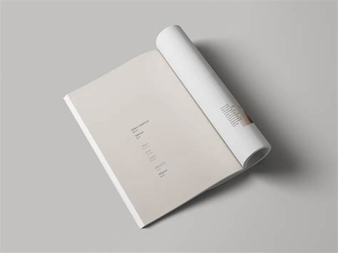 Free photorealistic magazine page mockup. Simple Magazine Mockup on Behance